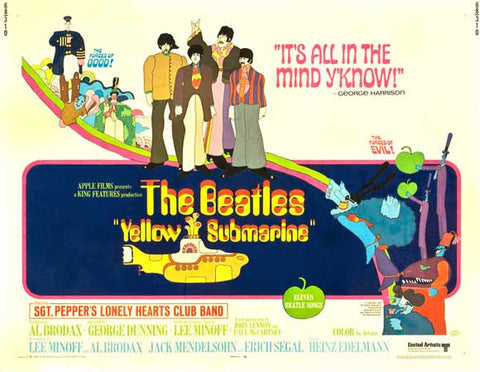 Yellow Submarine 11 x 17 Movie Poster - Style F
