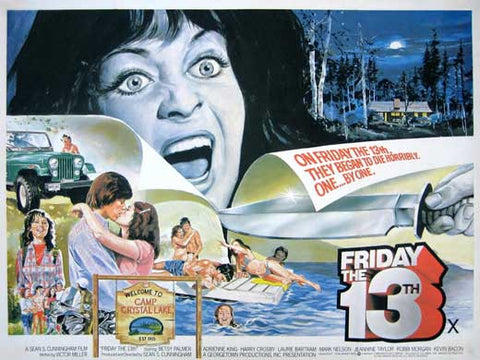 Friday the 13th 30 x 40 Movie Poster UK - Style A