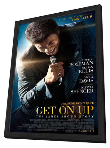 Get On Up 11 x 17 Movie Poster - Style A - in Deluxe Aluminum Frame