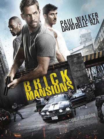 Brick Mansions 27 x 40 Movie Poster - French Style A - in Deluxe Wood Frame