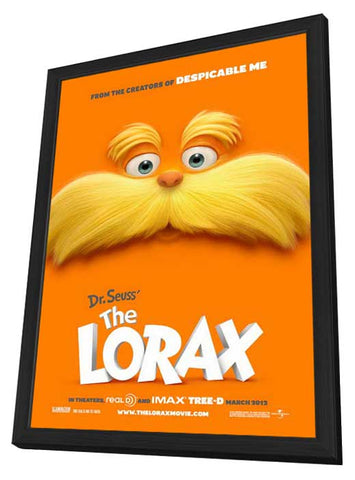 Dr. Seuss' The Lorax 24 x 36 Movie Poster - Style A - in Deluxe Aluminum Frame