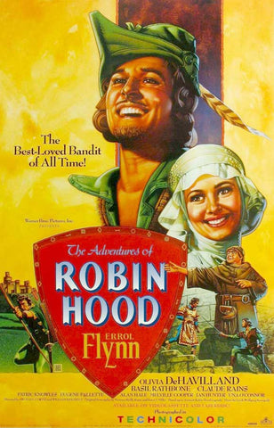 The Adventures of Robin Hood 11 x 17 Movie Poster - Style P