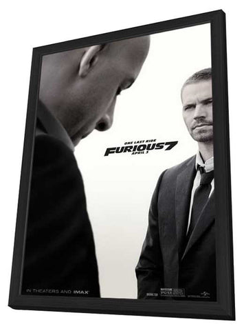 Furious 7 11 x 17 Movie Poster - Style A - in Deluxe Aluminum Frame