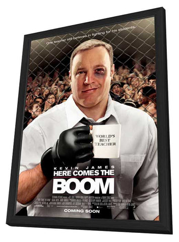 Here Comes the Boom 11 x 17 Movie Poster - Style B - in Deluxe Aluminum Frame