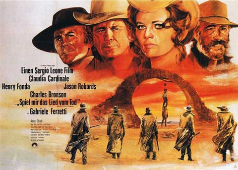Once Upon a Time in the West 22 x 28 Movie Poster - German Style A