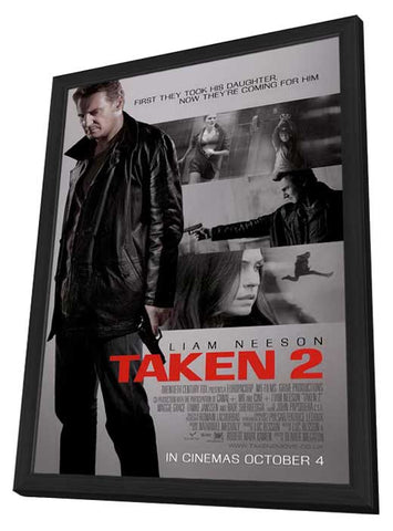 Taken 2 11 x 17 Movie Poster - Style C - in Deluxe Aluminum Frame
