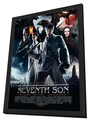 Seventh Son 11 x 17 Movie Poster - German Style A - in Deluxe Aluminum Frame