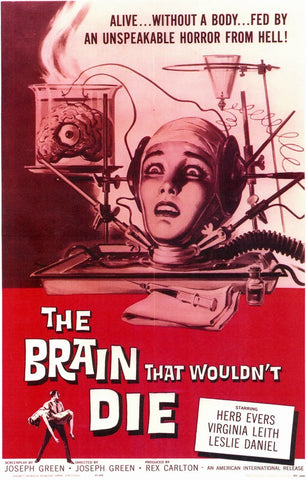 The Brain That Wouldn't Die 11 x 17 Movie Poster - Style A