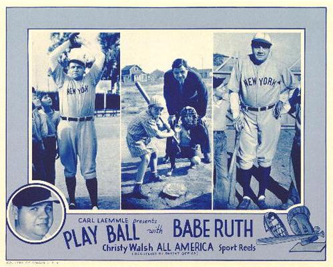 Play Ball With Babe Ruth 11 x 14 Movie Poster - Style A