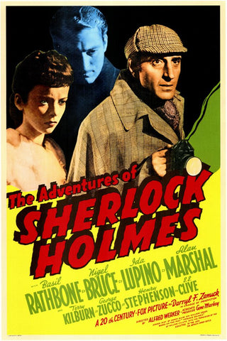 The Adventures of Sherlock Holmes 11 x 17 Movie Poster - Style B