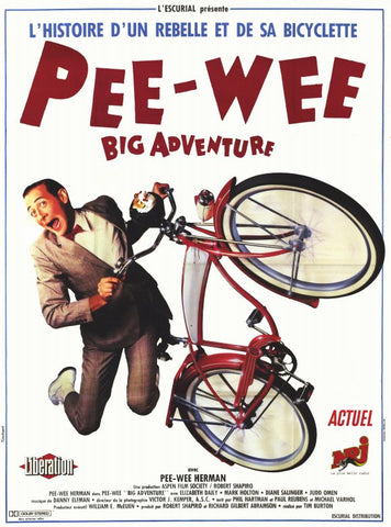 Pee wee's Big Adventure 11 x 17 Movie Poster - French Style A