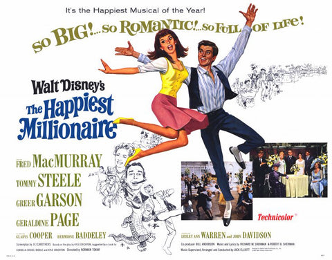 The Happiest Millionaire 11 x 14 Movie Poster - Style B