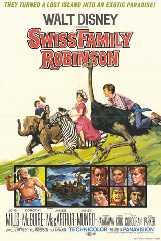 Swiss Family Robinson 11 x 17 Movie Poster - Style B