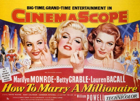 How to Marry a Millionaire 27 x 40 Movie Poster - Style B