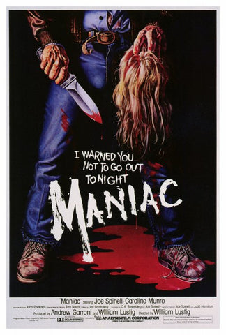 Maniac 27 x 40 Movie Poster - Style A