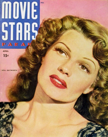 Rita Hayworth 11 x 17 Movie Stars Parade Magazine Cover 1940's