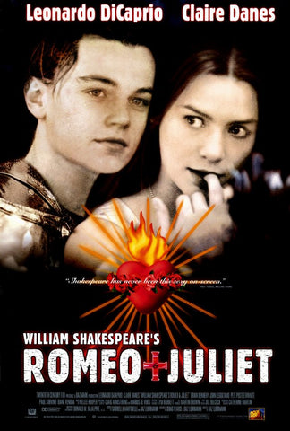 William Shakespeare's Romeo & Juliet 27 x 40 Movie Poster - Style B