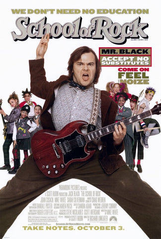 The School of Rock 27 x 40 Movie Poster - Style A