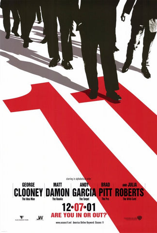 Ocean's Eleven 27 x 40 Movie Poster - Style B