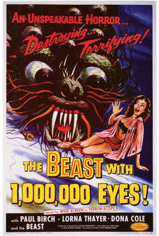 The Beast With 1,000,000 Eyes 27 x 40 Movie Poster - Style A
