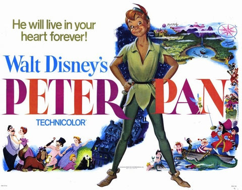 Peter Pan 22 x 28 Movie Poster - Half Sheet Style A