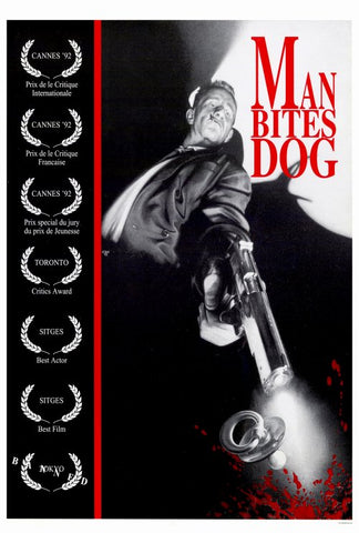 Man Bites Dog 27 x 40 Movie Poster - Style A
