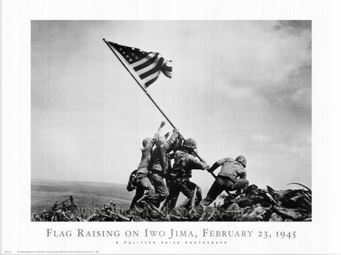Iwo Jima-Flag Raising 11 x 17 Movie Poster - Style B
