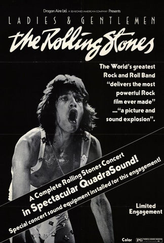 Ladies and Gentlemen the Rolling Stones 27 x 40 Movie Poster - Style A