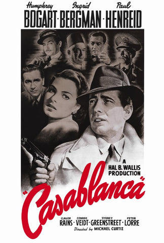 Casablanca 27 x 40 Movie Poster - Style B