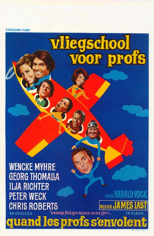 Unsere Pauker gehen in die Luft 27 x 40 Movie Poster - Belgian Style A