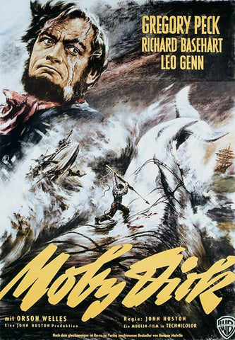 Moby Dick 27 x 40 Movie Poster - German Style A