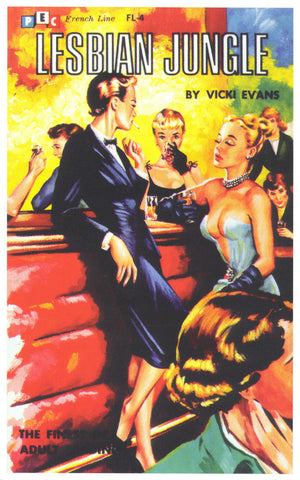 Lesbian Jungle 11 x 17 Retro Book Cover Poster