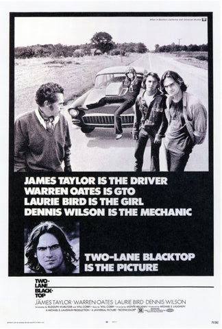 Two Lane Blacktop 27 x 40 Movie Poster - Style B