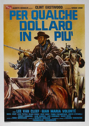 For a Few Dollars More 27 x 40 Movie Poster - Italian Style D