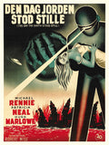 The Day The Earth Stood Still 27 x 40 Movie Poster - Danish Style A