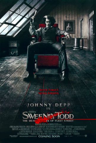 Sweeney Todd: The Demon Barber of Fleet Street 27 x 40 Movie Poster - Style B