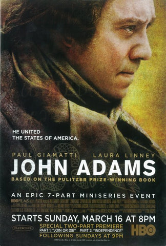 John Adams 27 x 40 Movie Poster - Style A