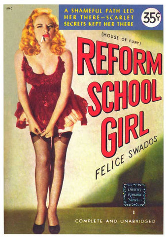 Reform School Girl 11 x 17 Retro Book Cover Poster