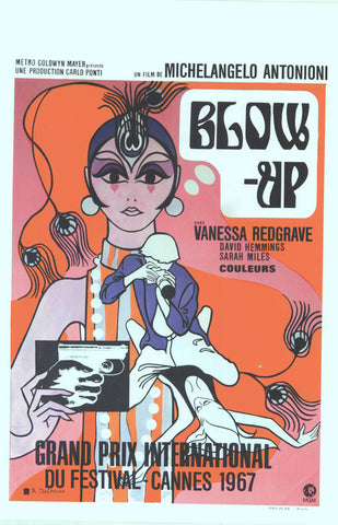 Blow Up 14 x 22 Movie Poster - Belgian Style A