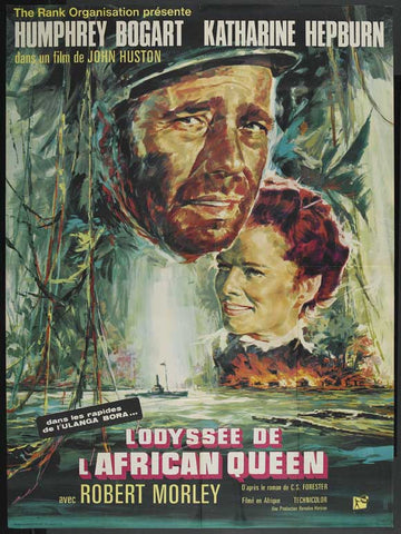 The African Queen 27 x 40 Movie Poster - French Style B