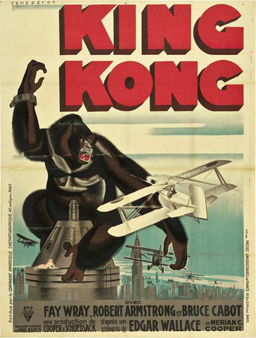 King Kong 27 x 40 Movie Poster - French Style A