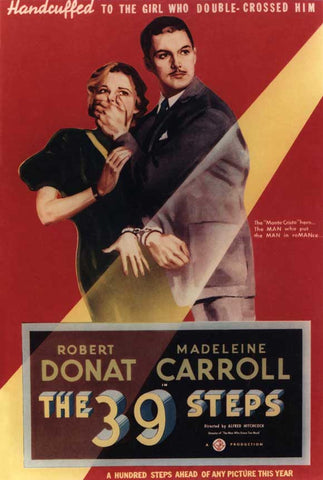 The 39 Steps 11 x 17 Movie Poster - Style D