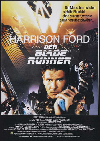 Blade Runner 27 x 40 Movie Poster - German Style A