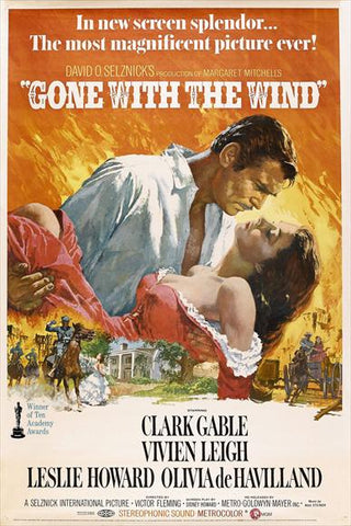 Gone With The Wind 27 x 40 Movie Poster - Style N