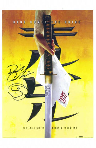 Kill Bill Vol. 1 11 x 17 Movie Poster with David Carradine Signature