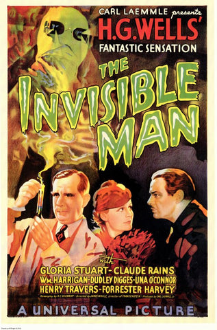 The Invisible Man 27 x 40 Movie Poster - Style D