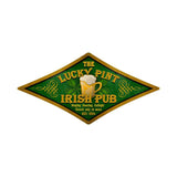 Lucky Pint Metal Sign Wall Decor 24 x 12