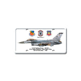 F-16C Fighting Falcon Metal Sign Wall Decor 6 x 12