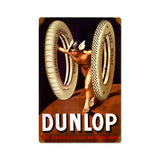 Dunlop God Metal Sign Wall Decor 12 x 18