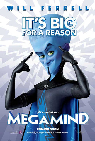 Megamind 27 x 40 Movie Poster - Style A